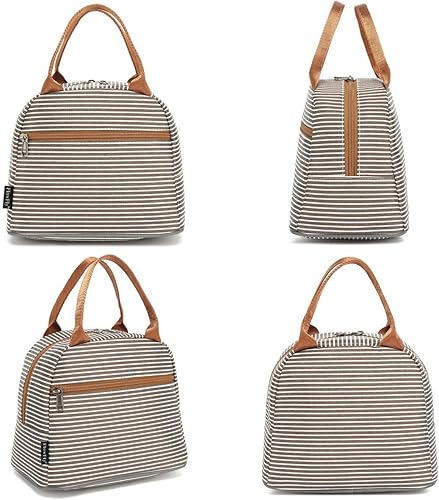 Miniatura 4 de Bolsa de almuerzo Bolsa de asas Organizador de almuerzo Contenedor de almuerzo Bolsa de almuerzo con aislante para mujereshombres