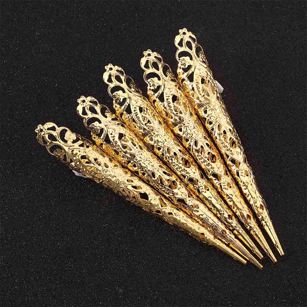 30 Stück Metall Krallenringe Schwarz - Retro Cosplay Fingerringe