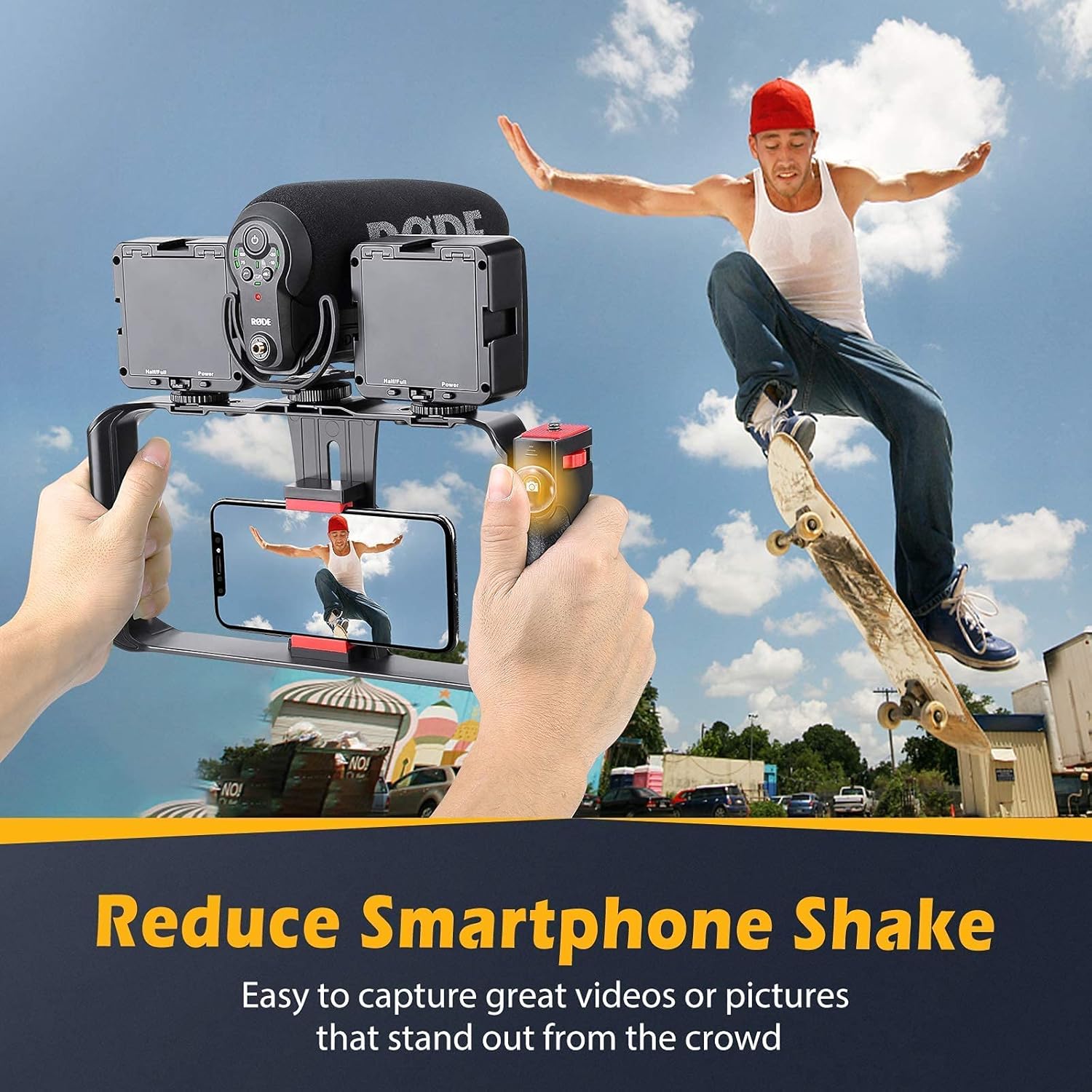 Zeadio Flexible Camera Tripod Kit with Wireless Smartphone Video Rig, for All iPhone and Android Smartphones, Camera,Camcorder, DSLR, Action Cameras etc