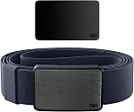 Magnetic Belt for Men – Quick Release, Adjustable Elastic Strap, No Holes, Swappable Faceplate