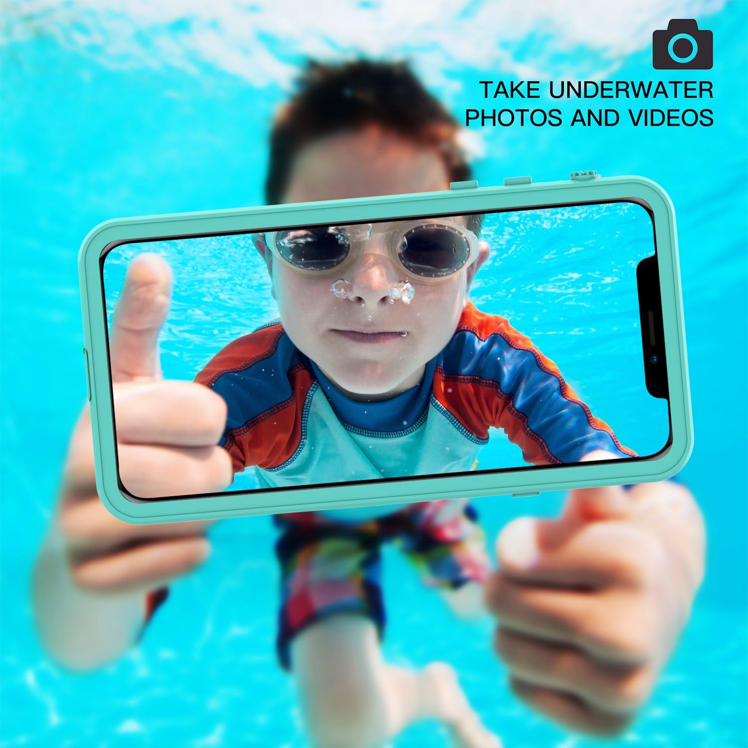 Fansteck iPhone X Waterproof Case/iPhone Xs Waterproof Case - Ultra Slim Full Sealed IP68 Waterproof Case for iPhone X/Xs - High Sensitive Touch with Built - in Screen Protector (5.8 inch)