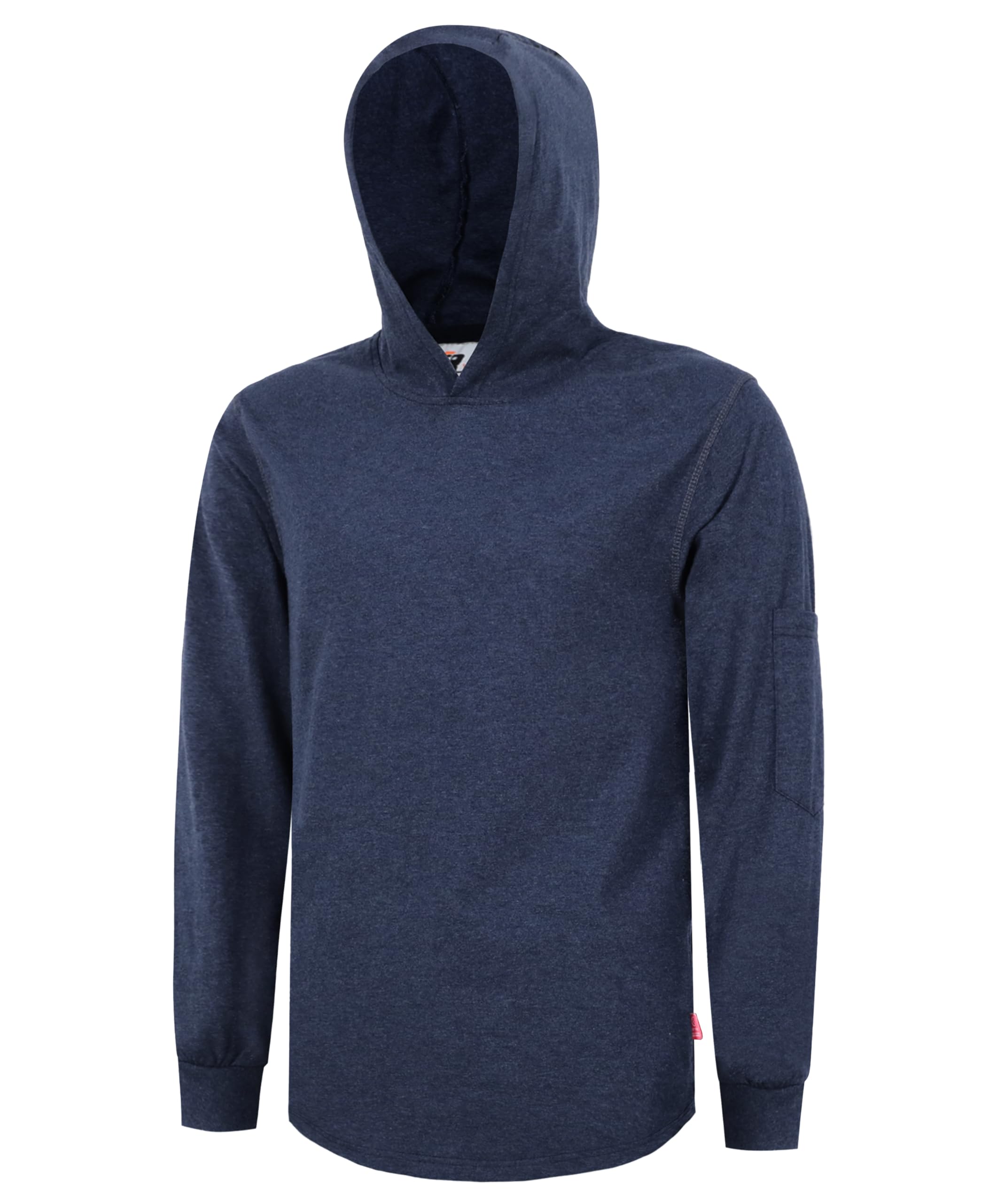 VATRENUS FR Shirts Hooded T Shirt 6oz Lightweight Heather Series Flame Resistant Heather Gray 100% C Fire Retardant Hoodie