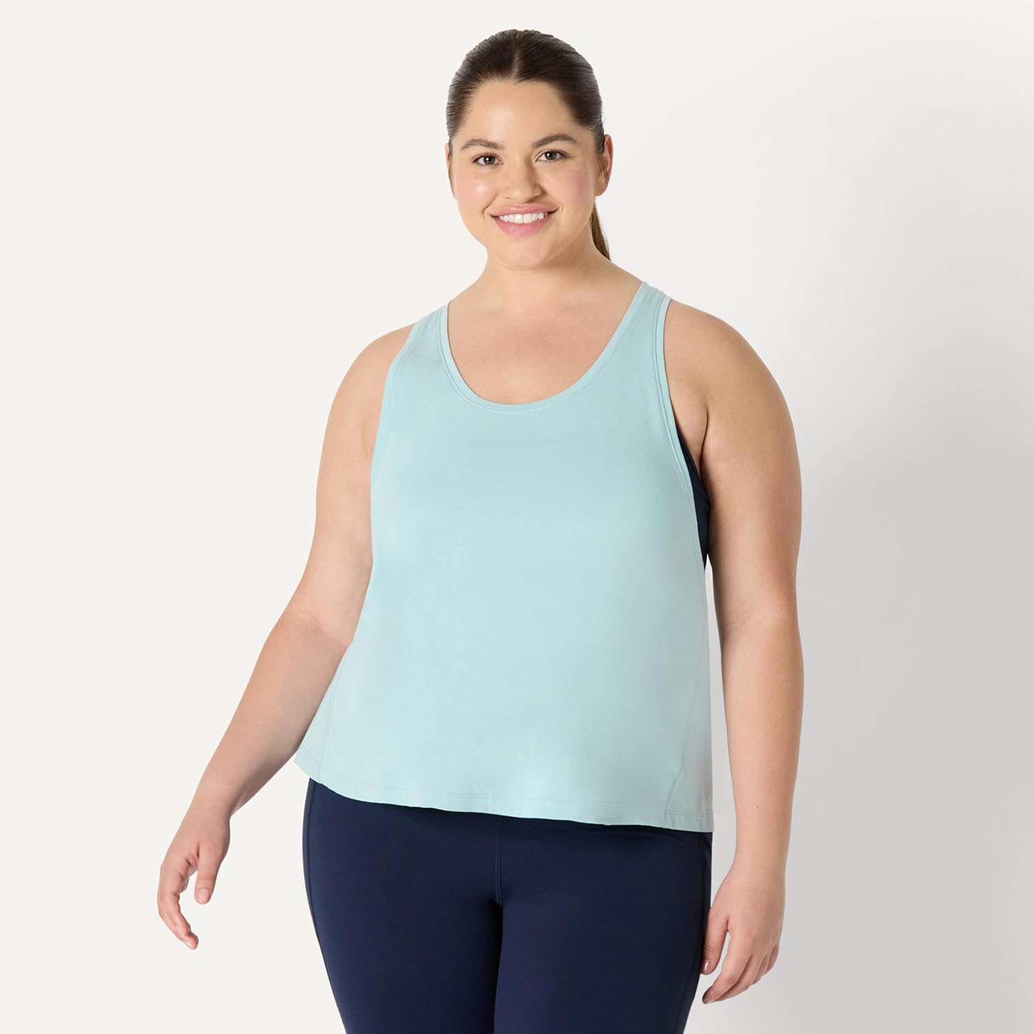 Amazon Essentials Women's Active Soft Cotton Racerback Relaxed Fit Lightweight Yoga Workout Tank with Drop Armholes - Image 7