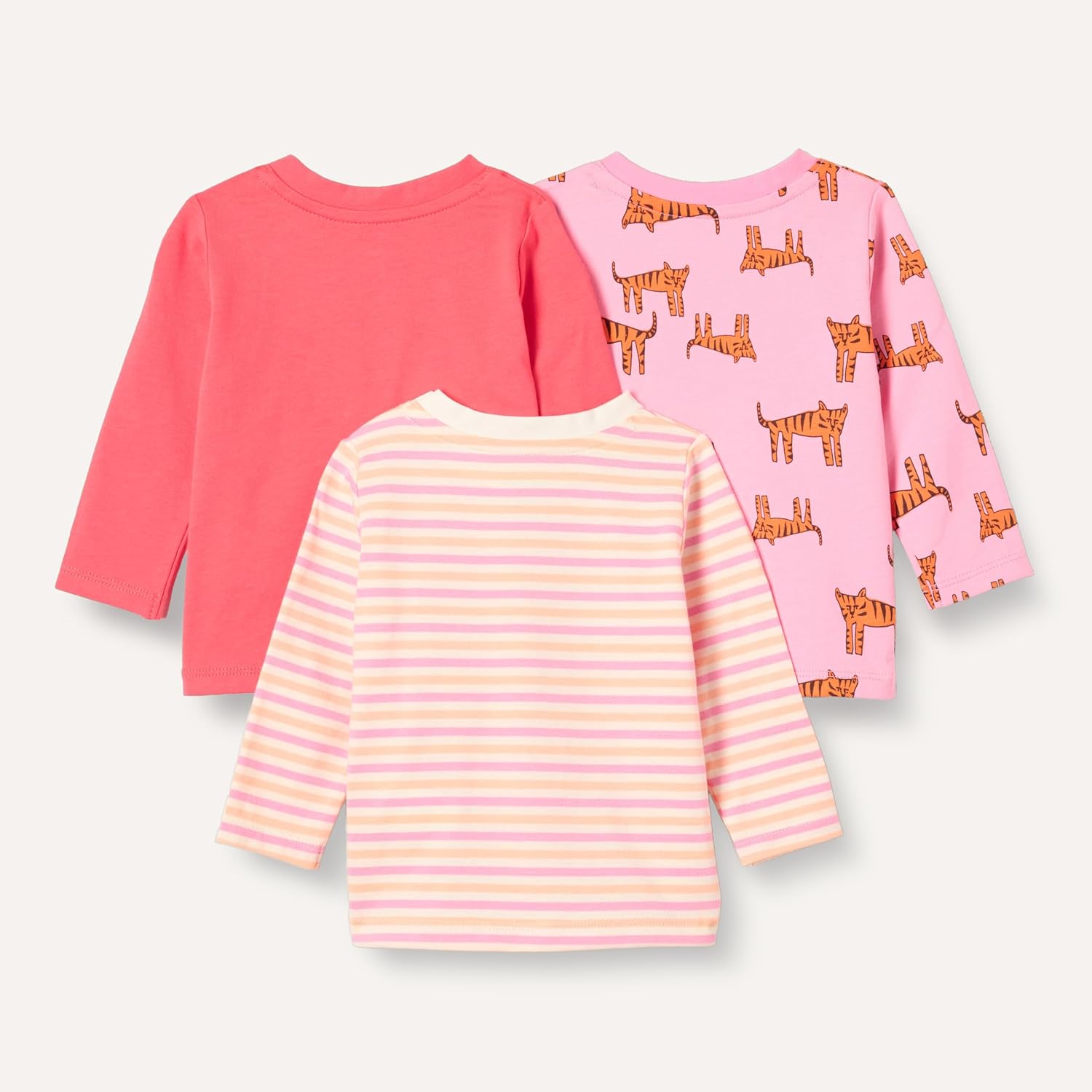 Amazon Essentials Unisex Babies' Relaxed-Fit 100% Cotton Long-Sleeve T-Shirts