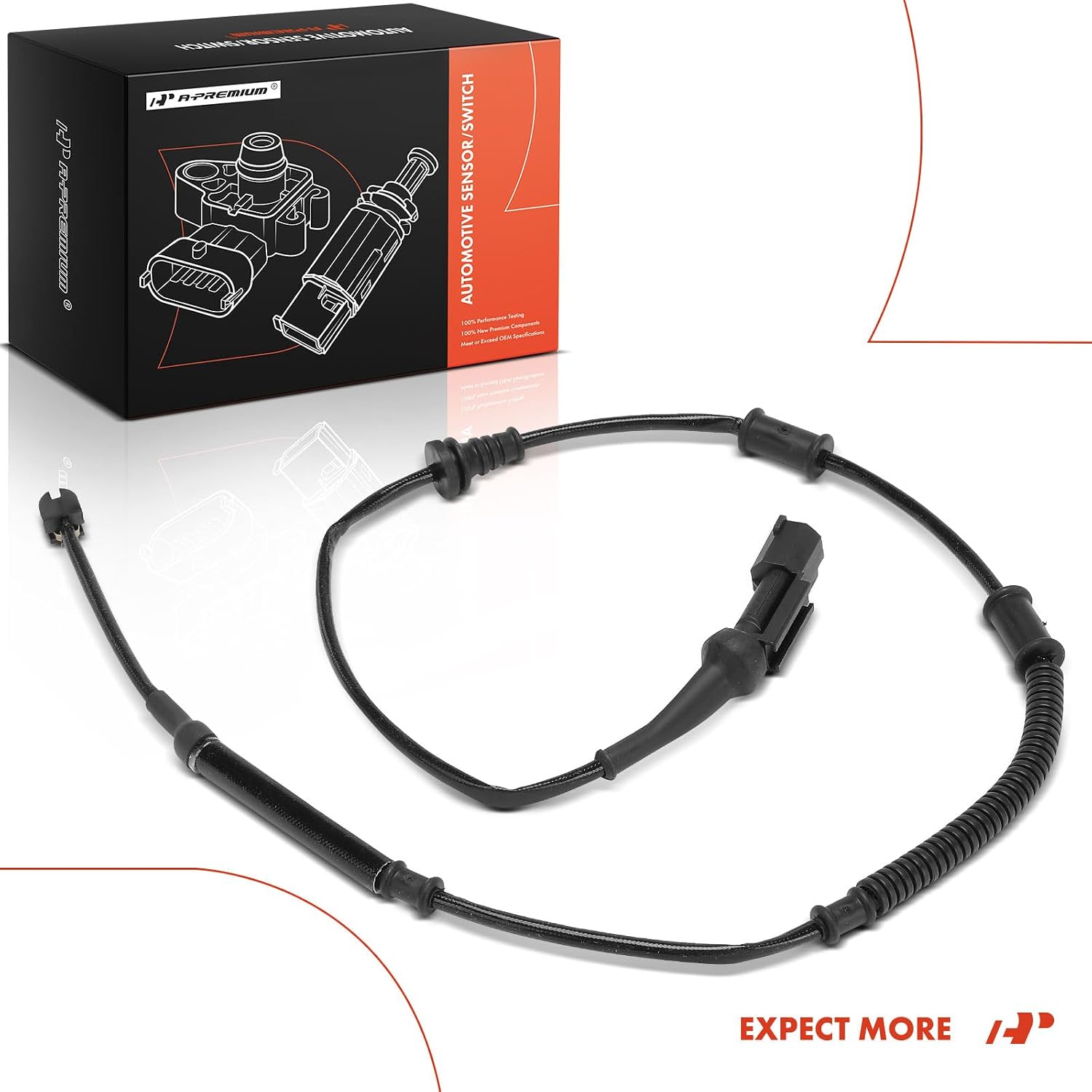 A-Premium Front Driver or Passenger Brake Pad Wear Sensor Compatible with Cadillac CT5 2022 2023 2024 2025
