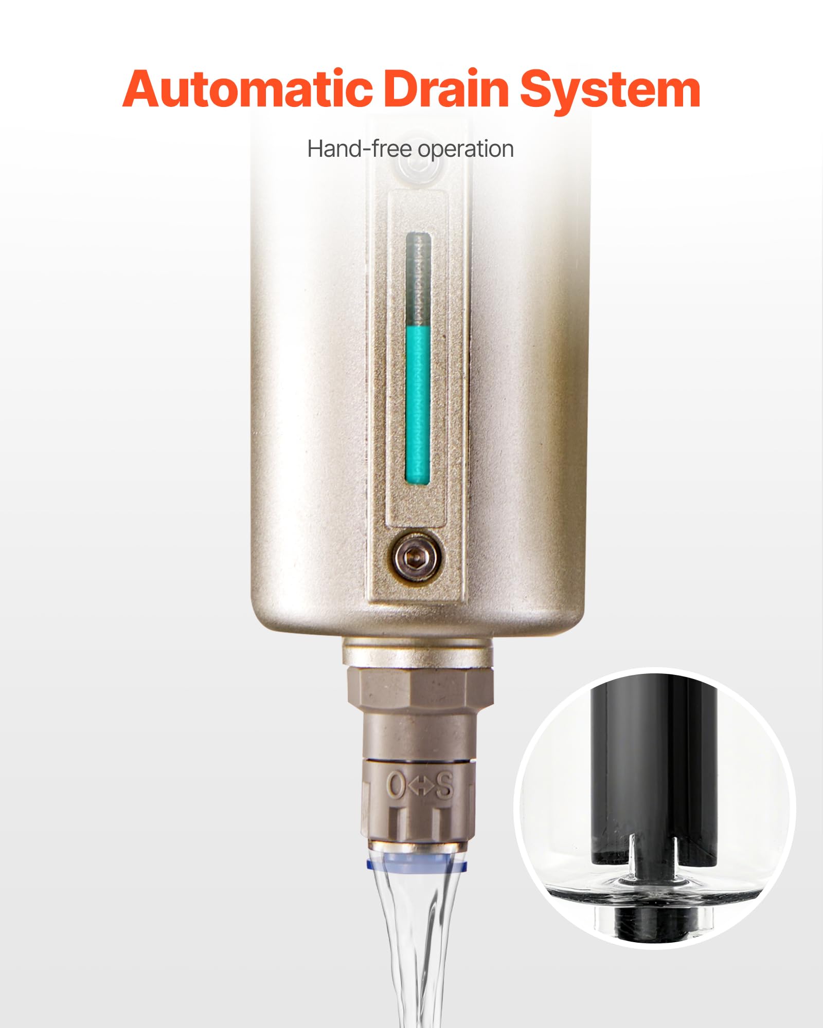 VEVOR Air Compressor Filter Regulator - Dry & Clean Air -4 VEVOR Air Compressor Filter Regulator - Dry & Clean Air -4
