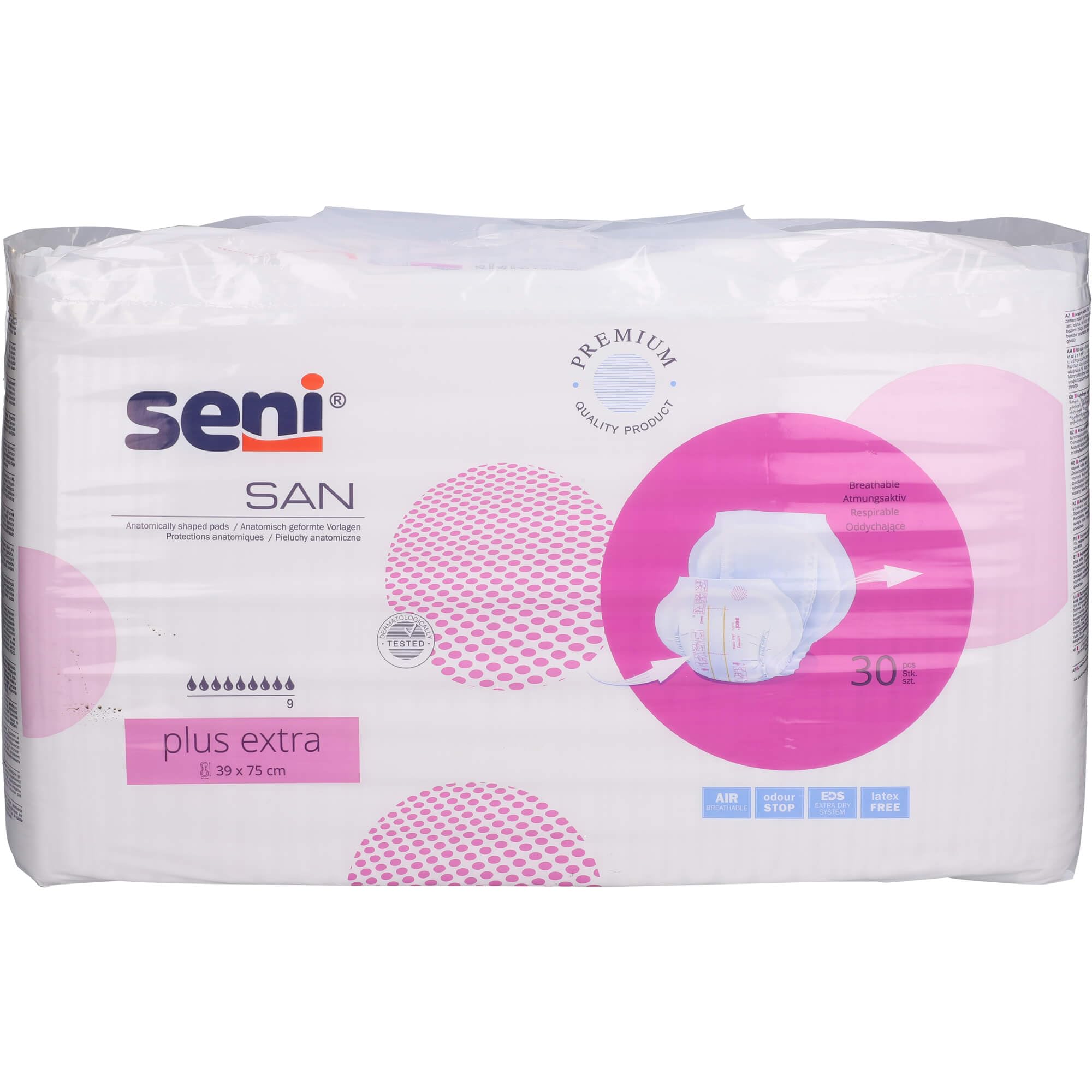 Seni San Plus Extra anatomische Vorlagen (1x30 Stück)