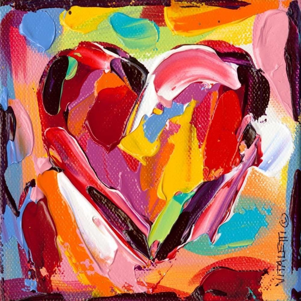 ArtDirect Colorful Expressions I Unframed Art Print Giclee Poster by Vitaletti, Carolee - Ready for Framing with Customization Sizes 8x8, 11x11, 16x16, 24x24, 36x36, and 48x48 Inches