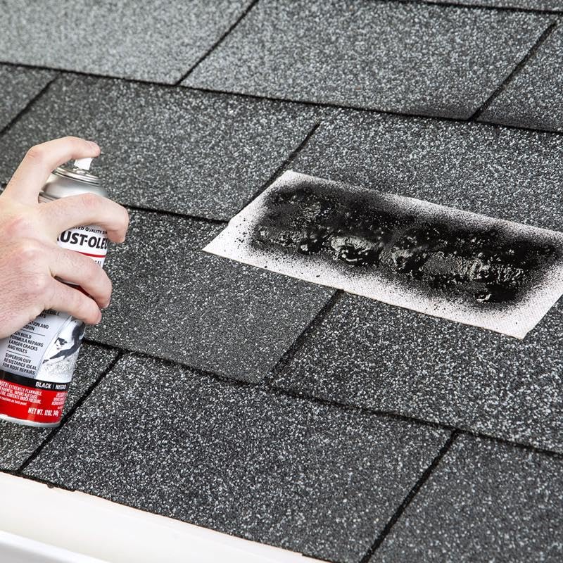 Miniatura 2 de Rust-Oleum 345813 - Parche y sellador de techo de triple grosor, color negro