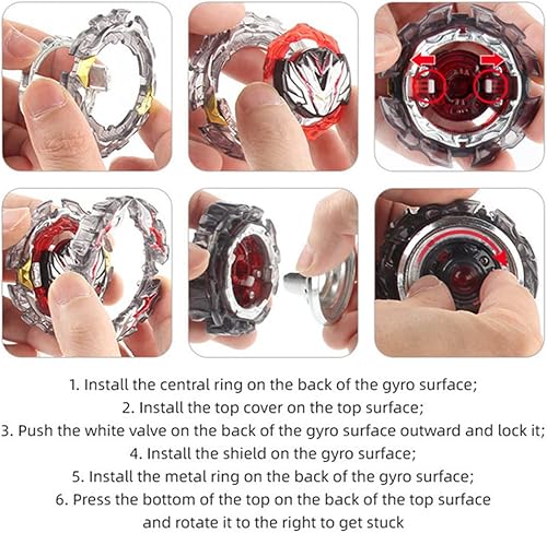 Miniatura 5 de Battling Tops Burst Superking B-195 Prominence ValkyrieOvat-0 Gyro Toys para niños con lanzador