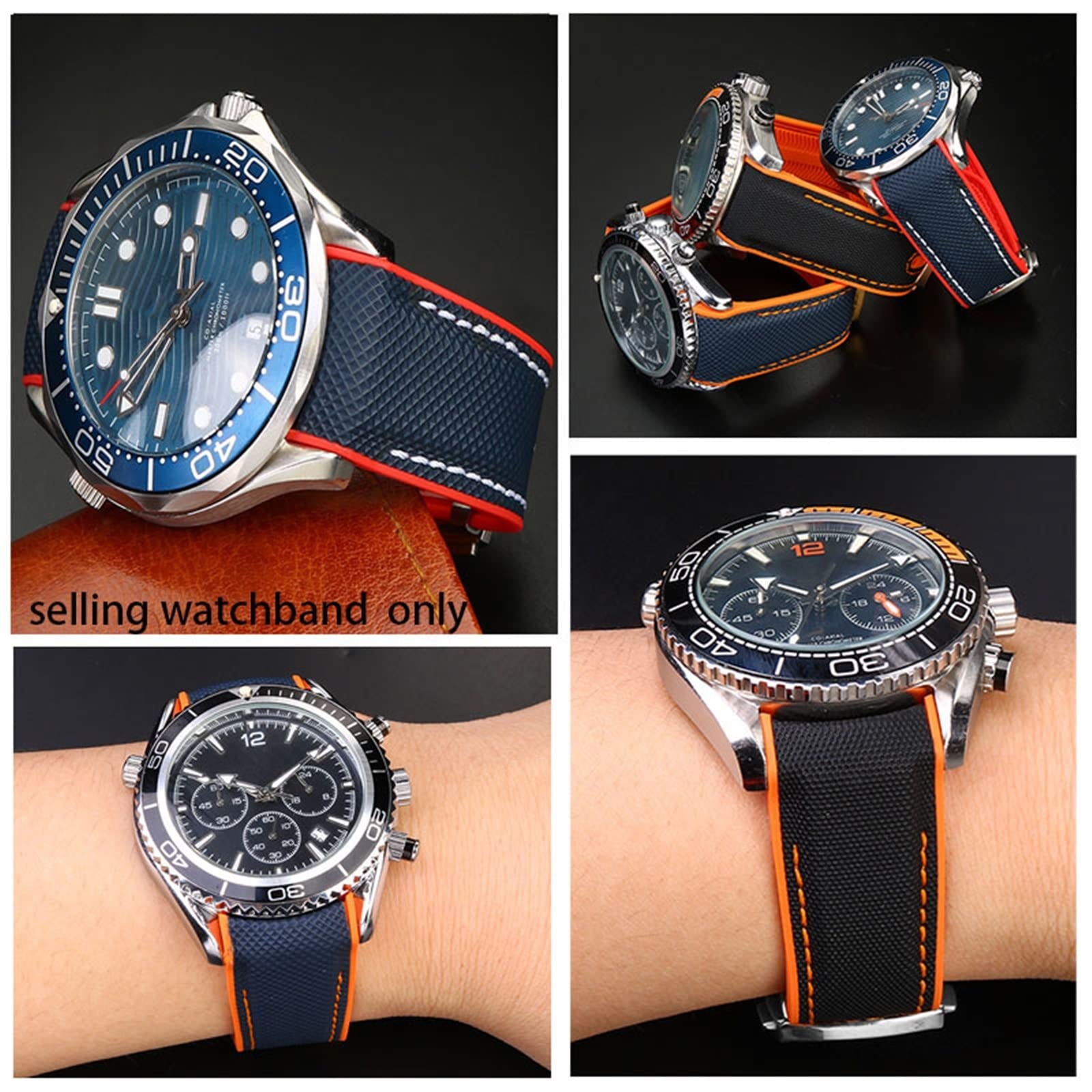 Amazon.com: SKM Watch Bracelet for Omega 300 SEAMASTER 600 Planet