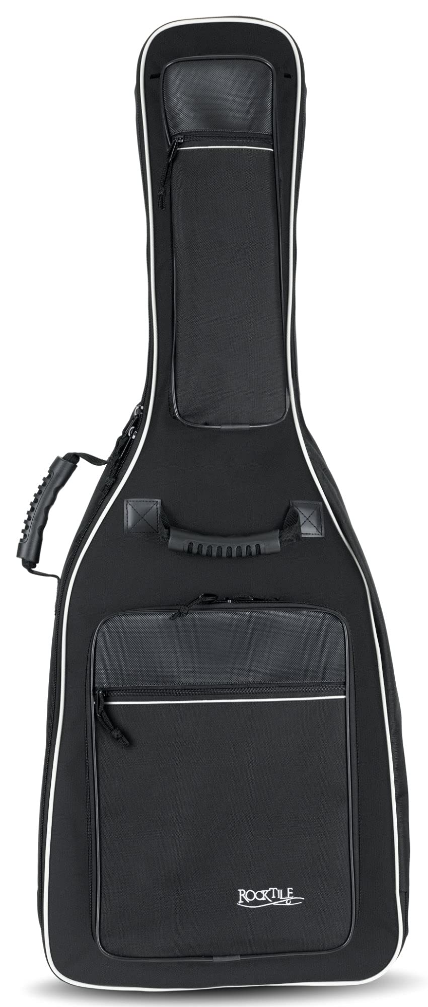 ROCKTILE Deluxe Custodia semirigida versione lusso per chitarra con tracolle – colore nero