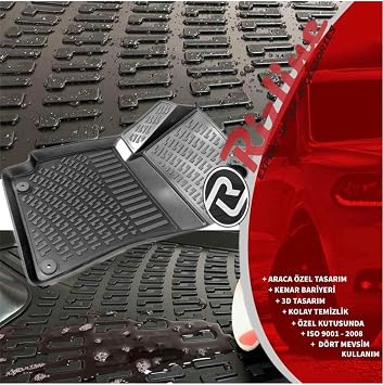 Rizline Bmw X6 E71 2008-2014 Uyumlu 3D Havuzlu Paspas