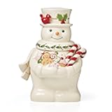 896362 Happy Holly Days Snowman Cookie Jar, Christmas & Holiday Decor