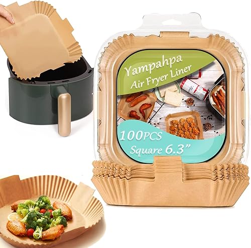 Estante para freidora de aire con olla de silicona y 200 piezas de papel pergamino compatible con Ninja Foodi Air Fryer DZ201, DZ401 revestimientos