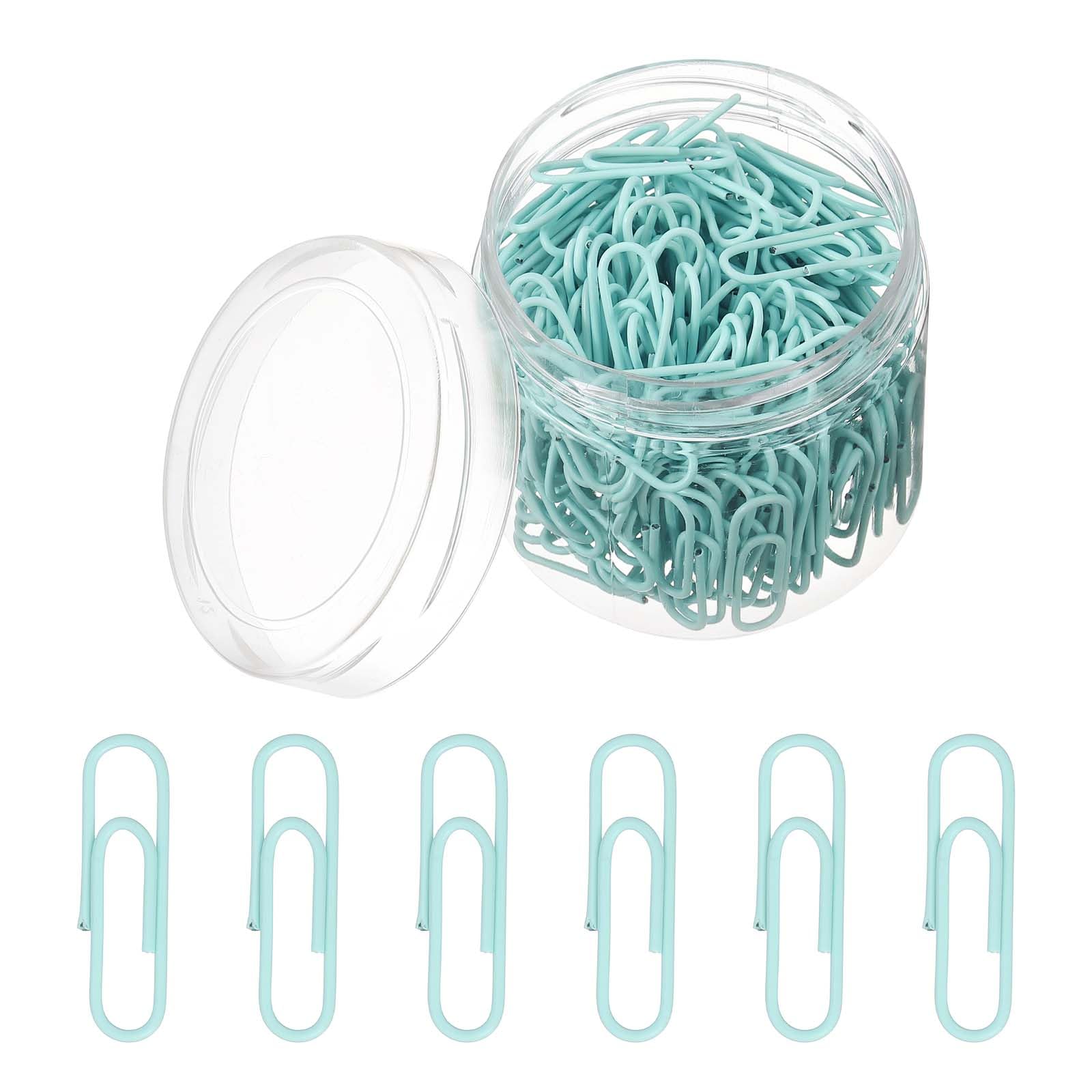 PATIKIL 200pcs Paper Clip, 28mm Paper Clip Cute Metal Clips Rust-Proof Strong Durable Bulk for Office, Green