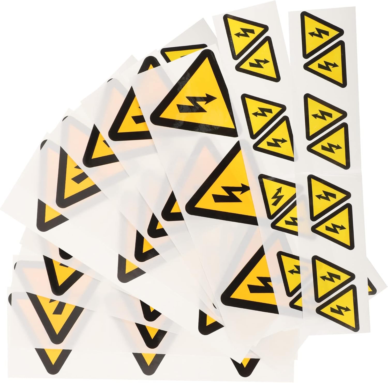 30Pcs Electric Warning Stickers High Voltage Signs for Safety Caution for Equipment and Electrical Boxes Strong Adhesion Easy to Apply