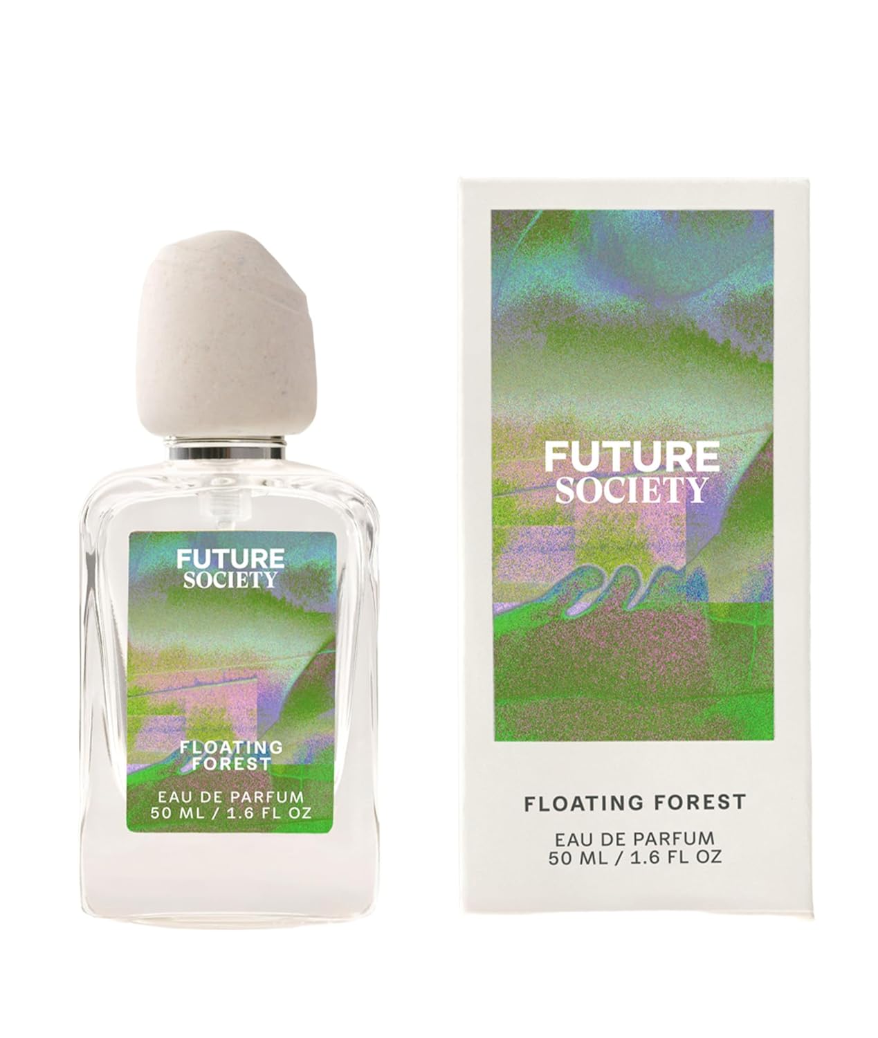 Future Society Floating Forest Perfume - Rich Aquatic Floral Eau de Parfum with Notes of Bergamot, Freesia, Rose & Musk - Luxury Perfume Inspired by Rainforests - Modern Unisex Fragrance - 50ml