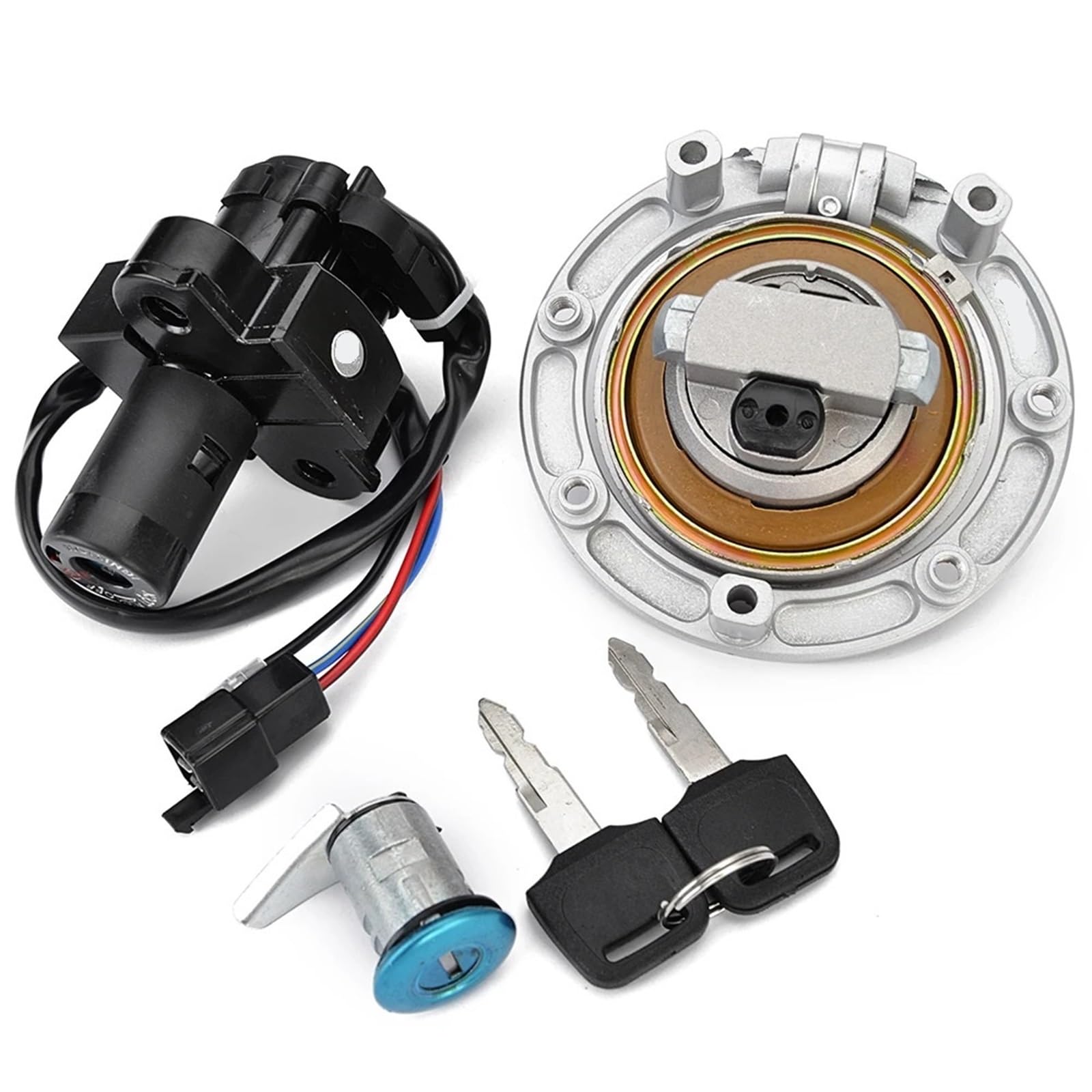 Schlösser & Verriegelungen Für CBR250 MC19 MC22 VFR400 NC30 RVF400 NC35 CBR400 NC23 NC29 Zündschloss Kraftstoff Gas Kappe Sitz Lock Key Set