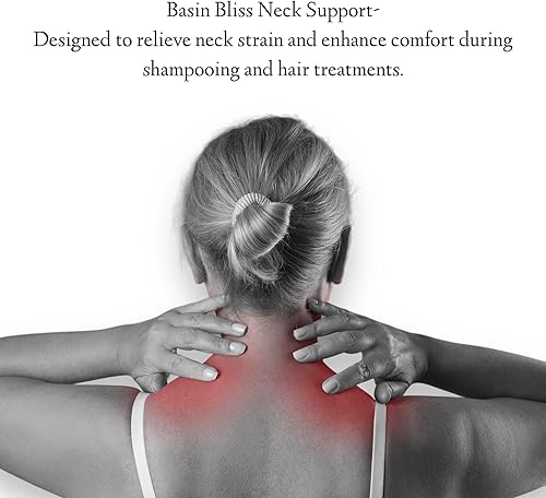 Miniatura 3 de Soporte cervical de salón para champú, soporte cervical, cojín de cuello de espuma suprema, almohada personal para llevar, bolsa de mano incluida,