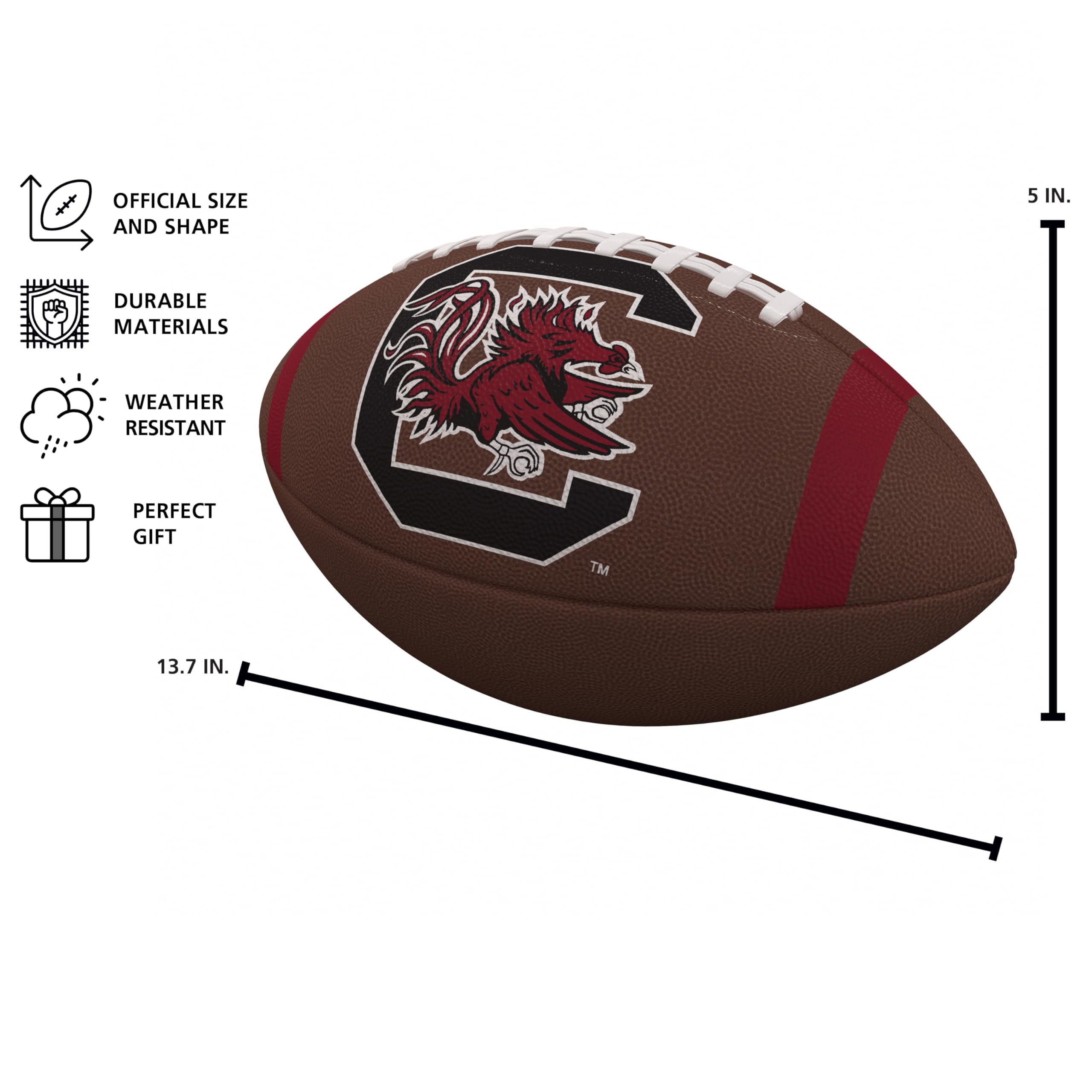 logobrands NCAA - Pallone da calcio unisex in materiale composito