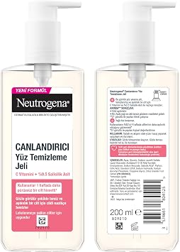 neutrogena revitalizing facial washing gel (200 ml)