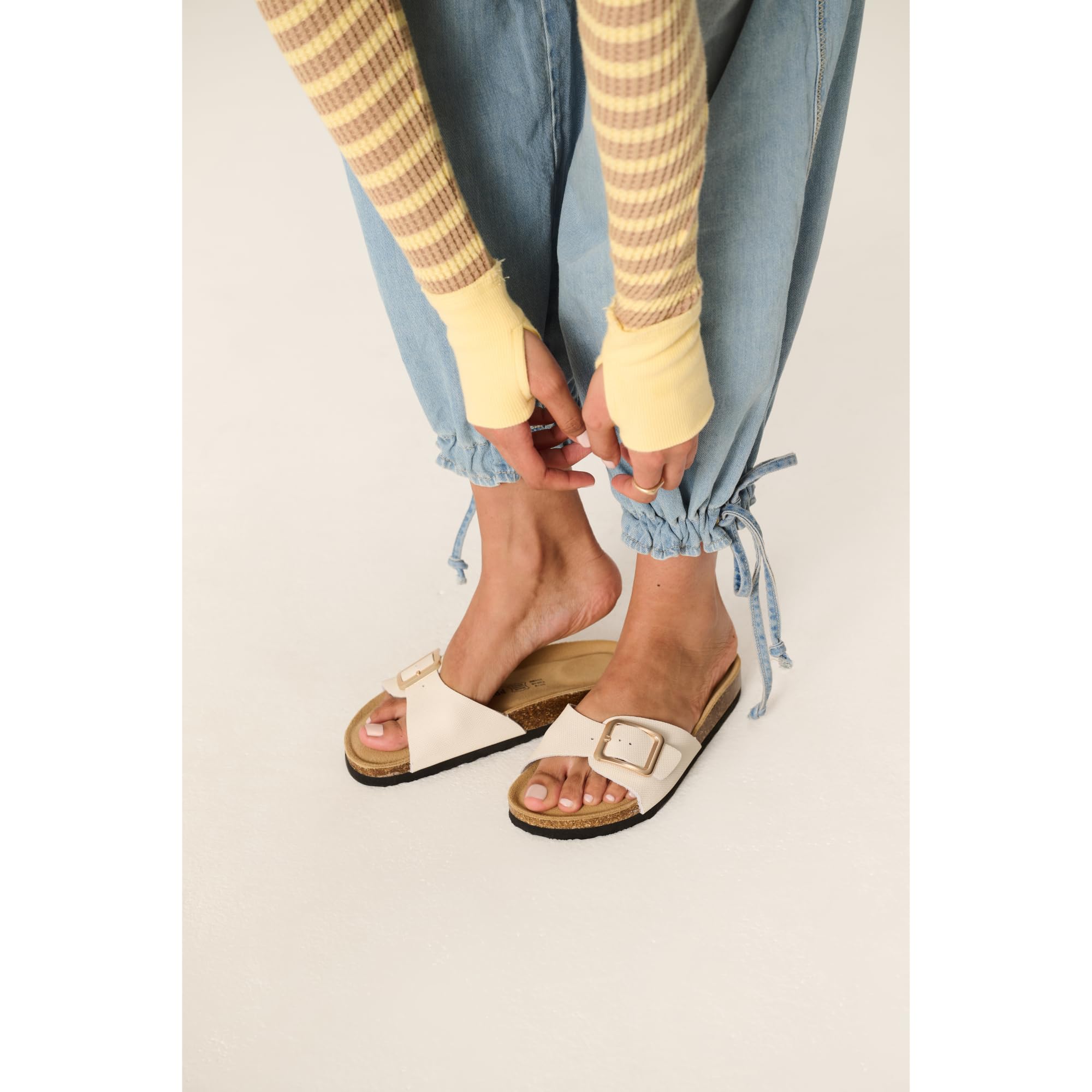 Project Cloud 100% Genuine Leather Sandals Women Dressy Beach Essentials Slides for Women Footwear - Lightweight with Memory Foam Insole Sandals for Women 2026 - Womens Slides — view 60