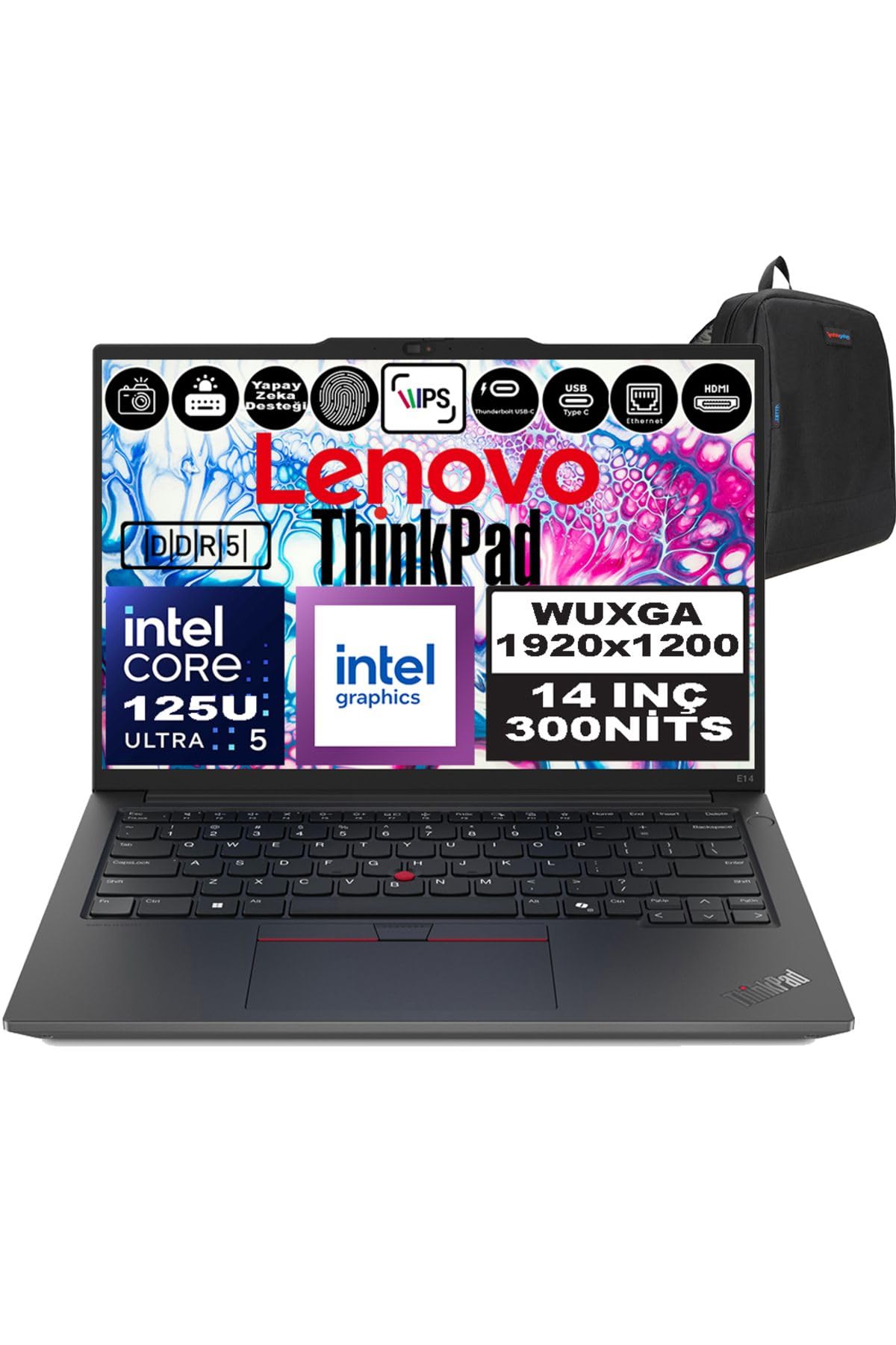Lenovo Thinkpad E14 Gen6 Intel Core Ultra 7 155H Ddr5 24GB…