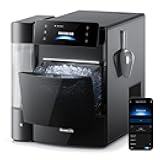 GoveeLife Smart Nugget Ice Maker Pro, 60lbs Daily, 6-Minute First Ice, 40dB Ultra-Quiet with AI NoiseGuard, App & Voice Control, Self-Clean, 3.5lbs Basket & Dual Water Tanks, for Home Kitchen, Party