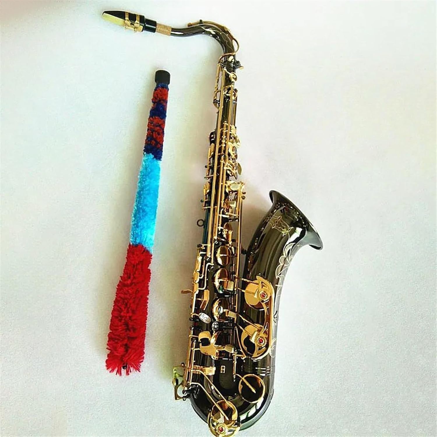 Saxofono Oro Nichel Nero Sax b tenore Piatto Sassofono Che Gioca professionalmente, Borsa b