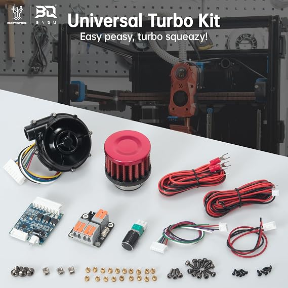BIGTREETECH Universal Turbo Kit 24V Brushless Centrifugal Air Blower WS7040 BLDC Blower Fan 6.5kpa Blower Kit with Universal Controller Adapter&Air Filter 3D Printer Part for Voron2.4, VzBot, HevORT