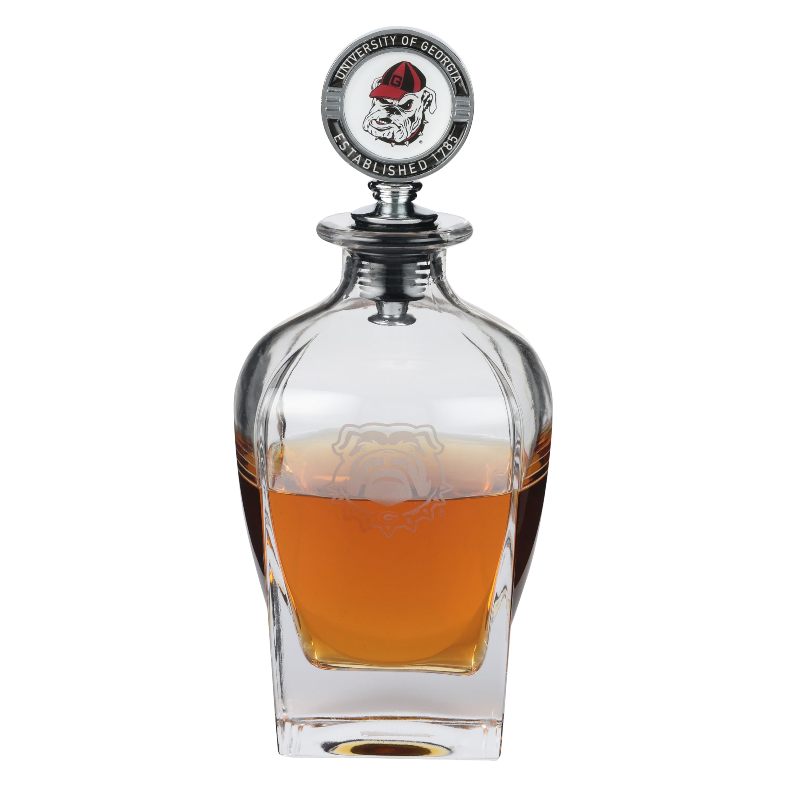 The Memory Company | Licensed NCAA Decanter with Mascot Stopper