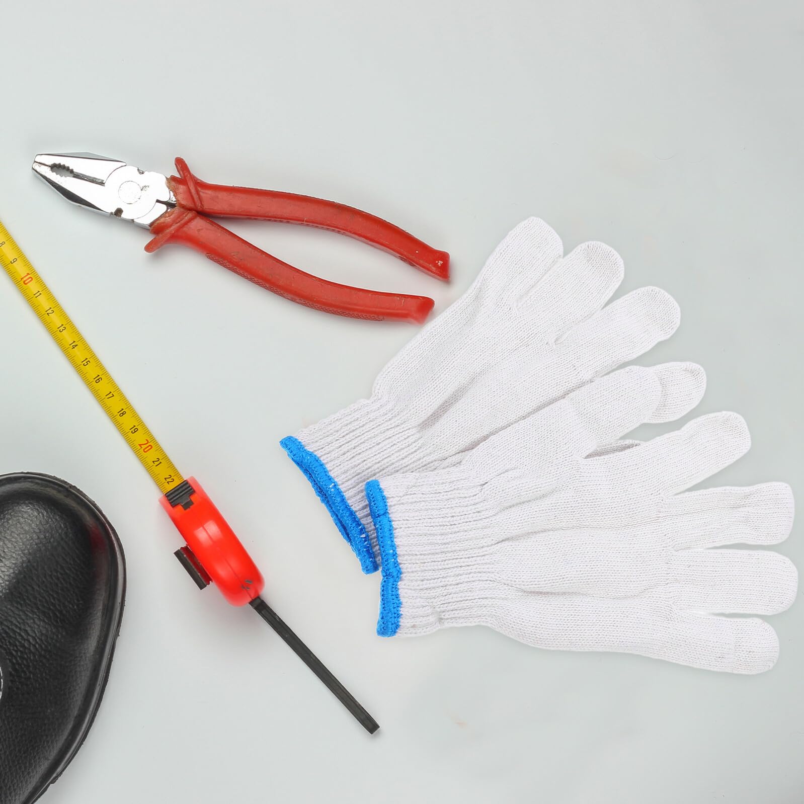 Toyvian 20 Paare Arbeitshandschuhe Gartenhandschuhe aus Dicker Baumwolle Rutschfest Robust und Vielseitig für Gartenarbeit Haushalt und Schwere Arbeiten Atmungsaktiv und Strapazierfähig