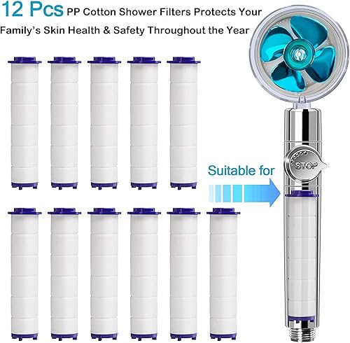 Miniatura 6 de Filtros de repuesto para cabezal de ducha Hydro Jet, filtro de cabezal de ducha turbo de mano de alta presión, cartucho de filtro de algodón de