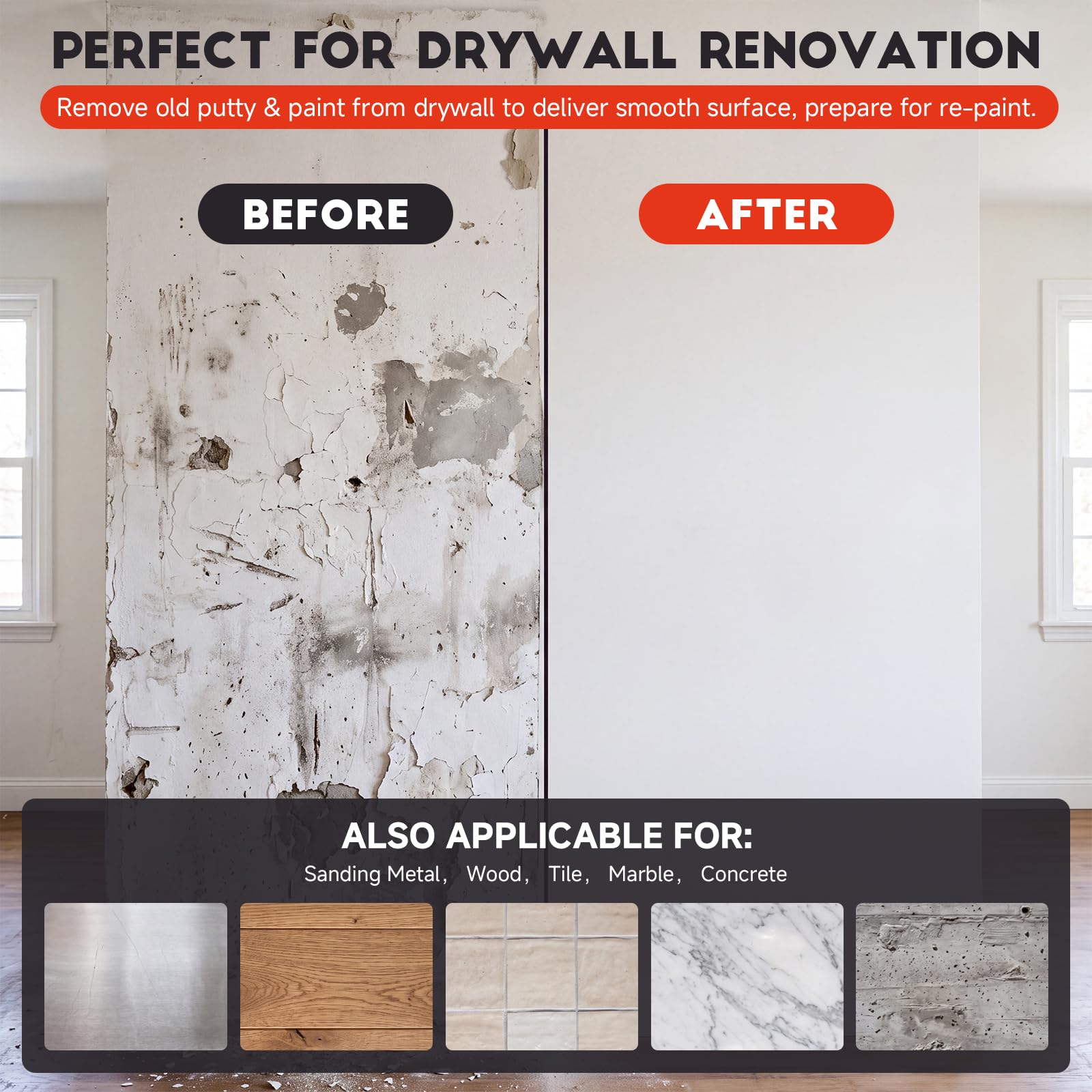 DuroForge Drywall Sanding Sheets #220 - 12 Pack -3