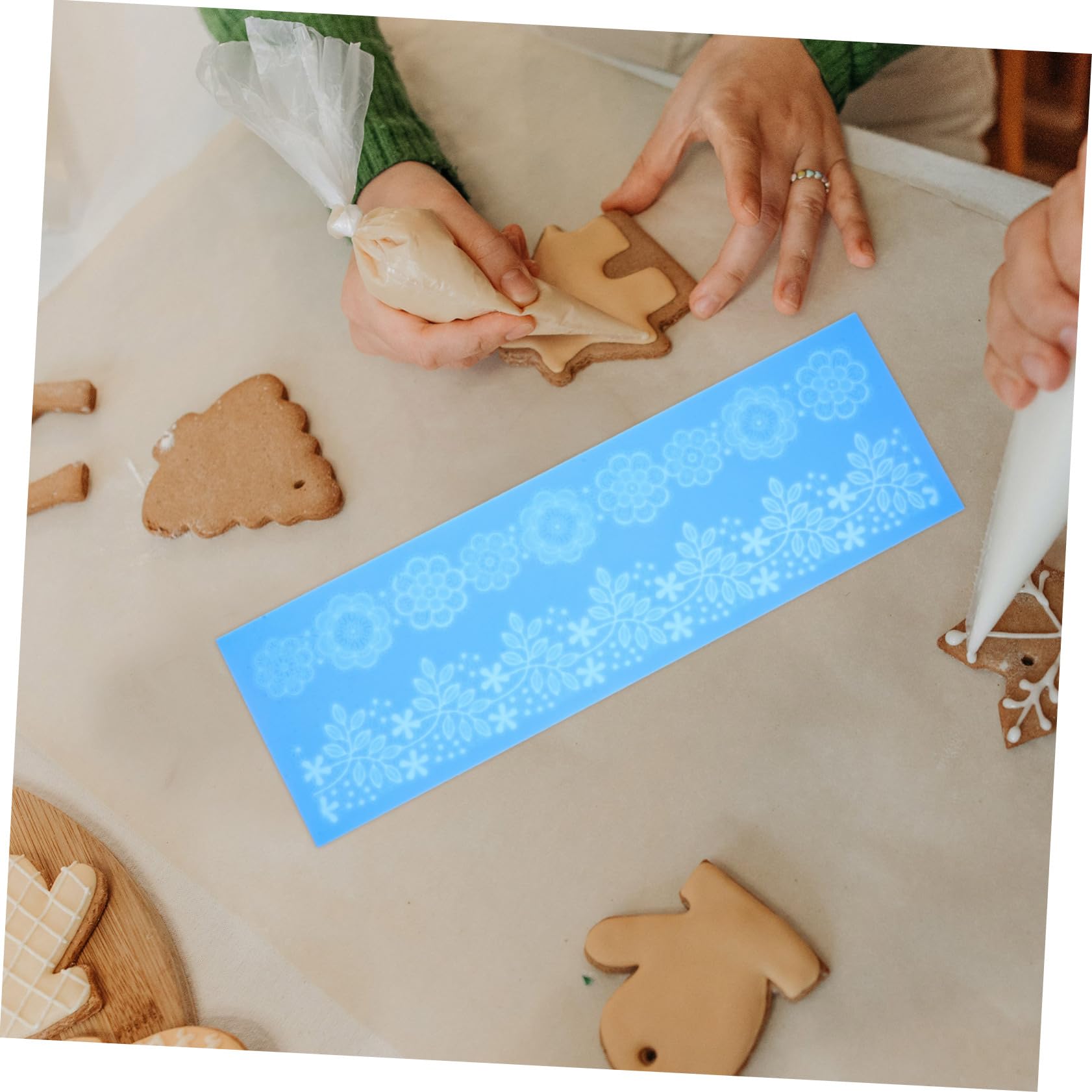 Cabilock 5 Stück Fondant Lace Matte Kuchen Dekorationsform für Kreative Tortenverzierungen Flexibel und Leicht zu Reinigen für Fondant und Kuchen Dekoration