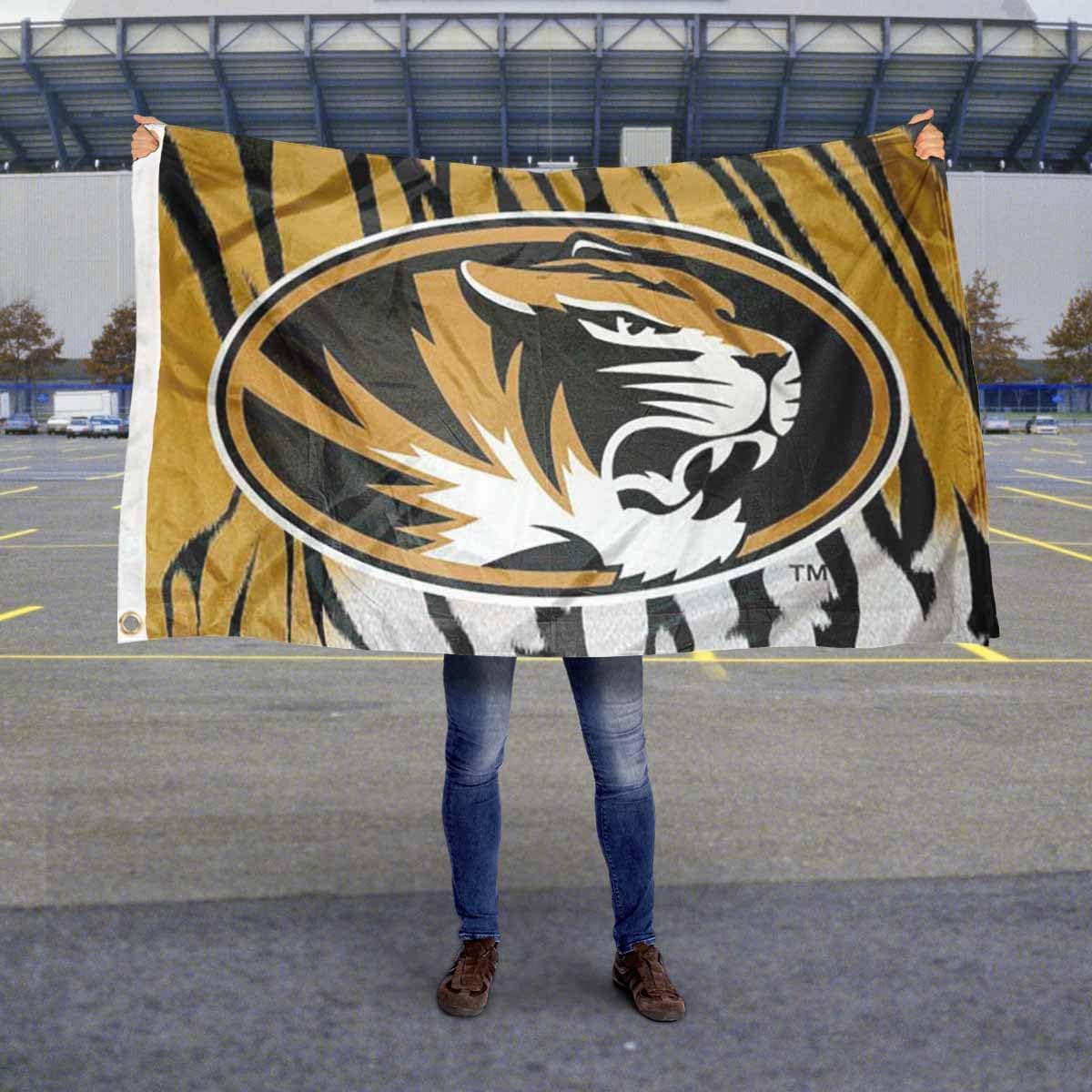 Missouri Tigers Tiger Stripe Flag Large 3x5