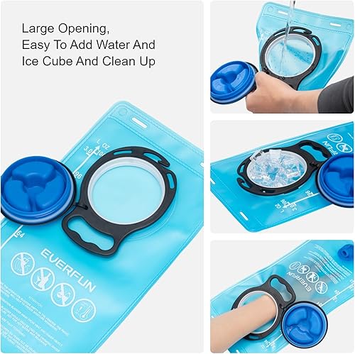 Miniatura 9 de Everfun Mochila de hidratación de 18 litros con bolsa de agua de 2L3 L, mochila de agua para senderismo para mujeres y hombres, paquete de