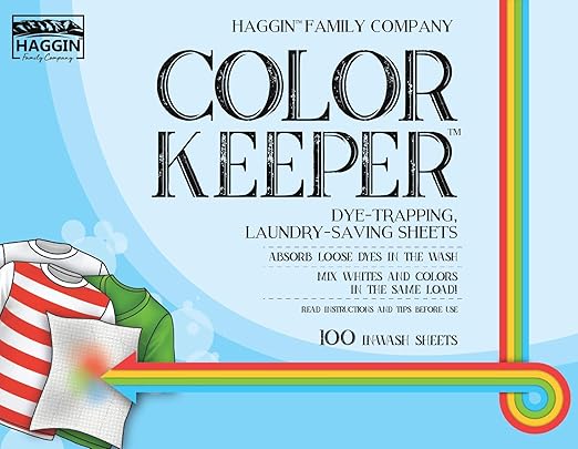 Color Keeper® Dye-Trapping Laundry-Saving Sheets, 100 Value Pack | Fragrance Free | Bleach-free Protection for Mixed Laundry