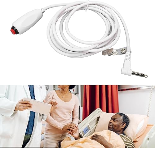 Miniatura 4 de Cable de empuje para estación de enfermería, cable de llamada de enfermería con clip para sábanas, cable de enchufe de teléfono de 0.250 in, para