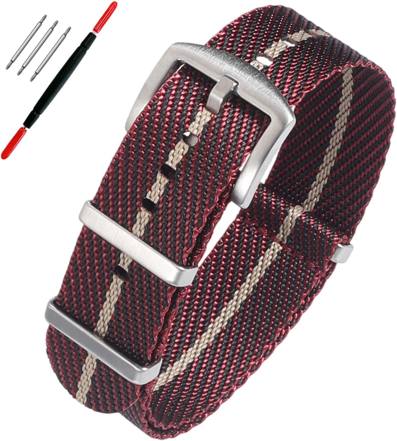 Premium Weave Nylon Watch Band 20mm 22mm Military Men's Watch Straps