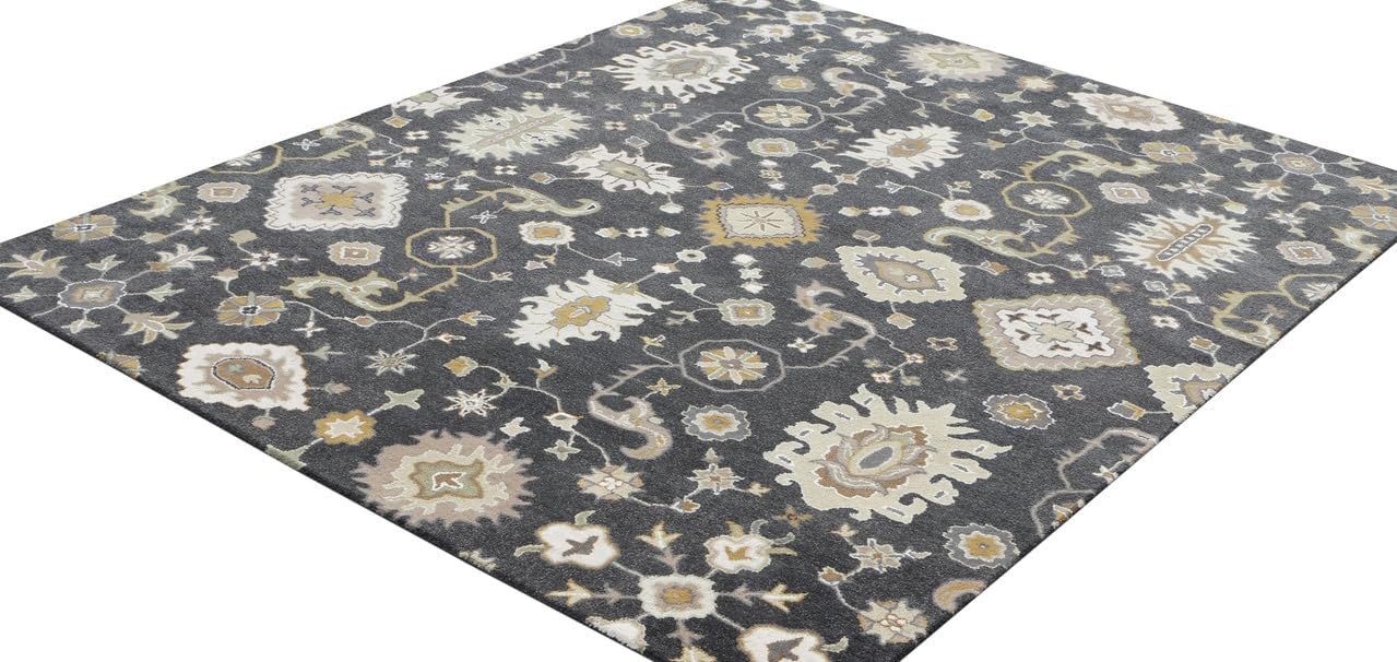 Juno Handmade Tufted Wool Area Rug and Crapet