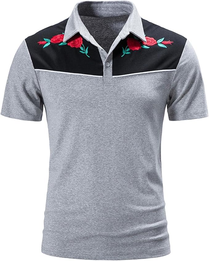 Amazon Co Jp ワイシャツ メンズ シャツ 半袖 Tシャツ Yuede 1 ポロシャツトップス カットソー ゴルフウェア ゴルフ スポーツ アウトドア 花柄 おしゃれかっこいい ビジネスシャツ ゆったり シンプル カットソー 夏服 カジュアル 長袖 春 夏 通勤 ファッション