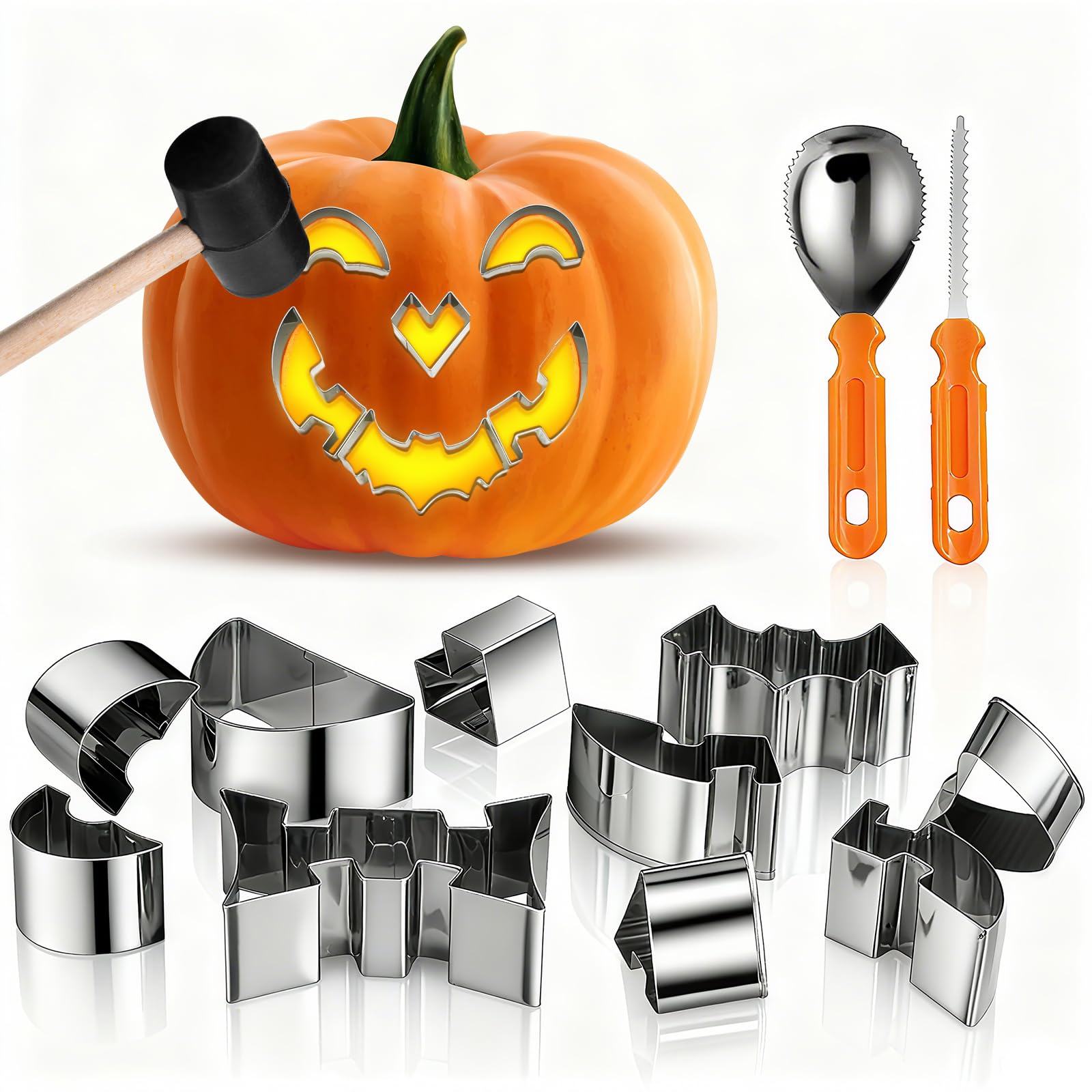 Amazon.com: choxila Pumpkin Carving Kit, 13-Pack Halloween Pumpkin