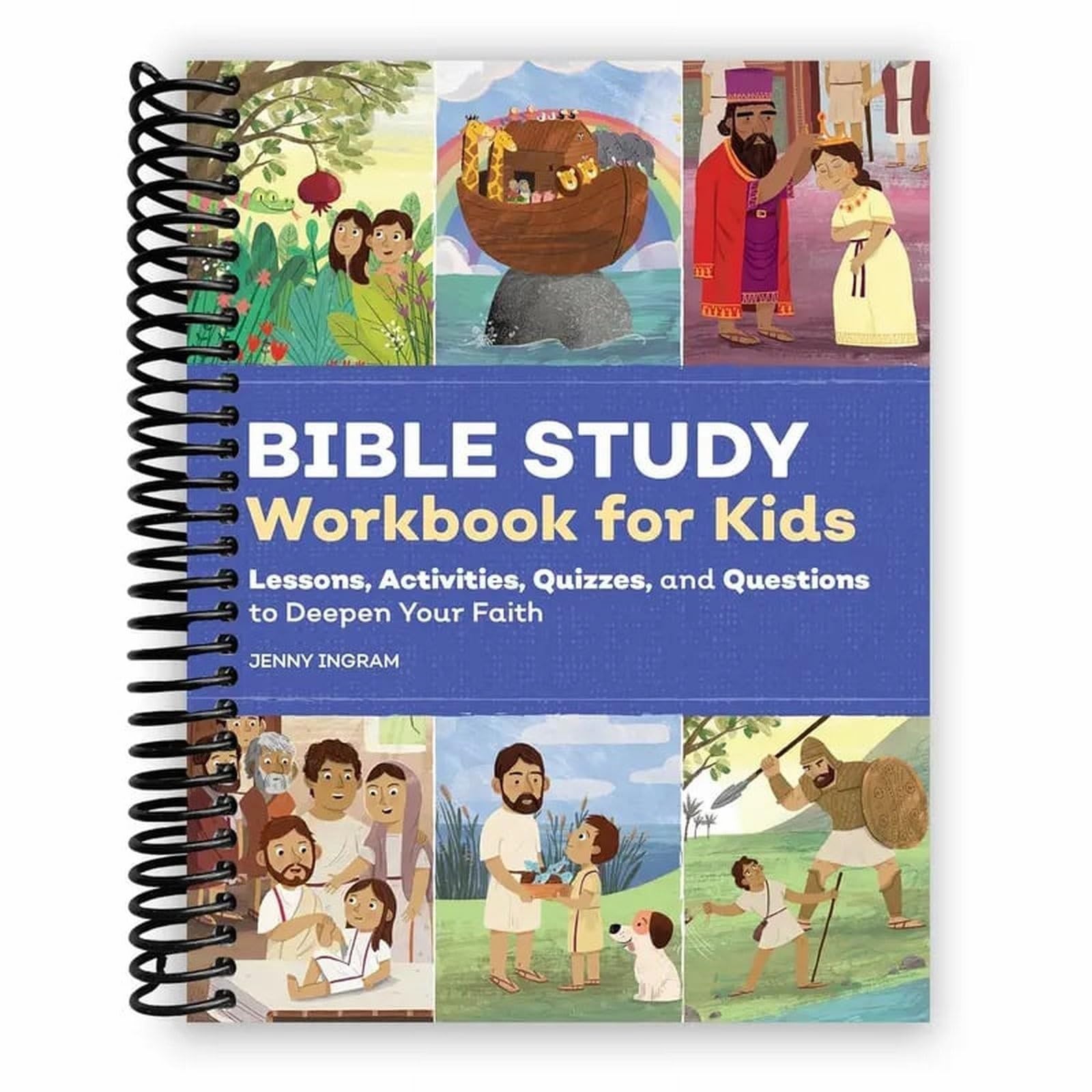 Bible Study Workbook for Kids Activities Easy to Read Bible Stories Study, Memory Verses, Prayer, Quizzes, and Discussions to Strengthen Your Faith