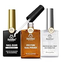 Vista 9 de Beetles - Gel de pegamento de uñas 9 en 1 para puntas de uñas y uñas acrílicas transparentes de larga duración, pegamento de extensión UV