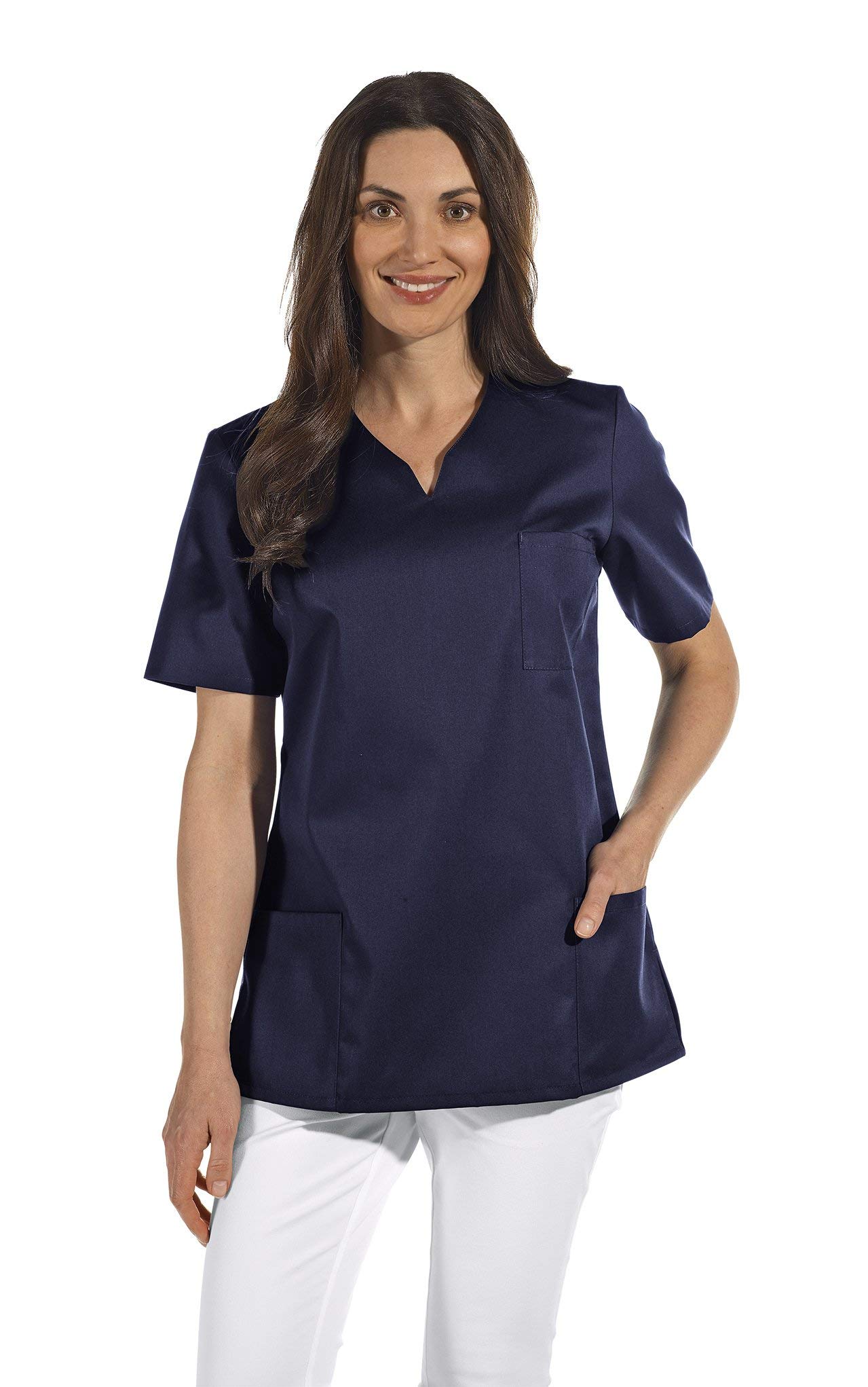 Leiber - Giacca uniforme sanitaria - Maniche corte - Donna Marino XX-Large