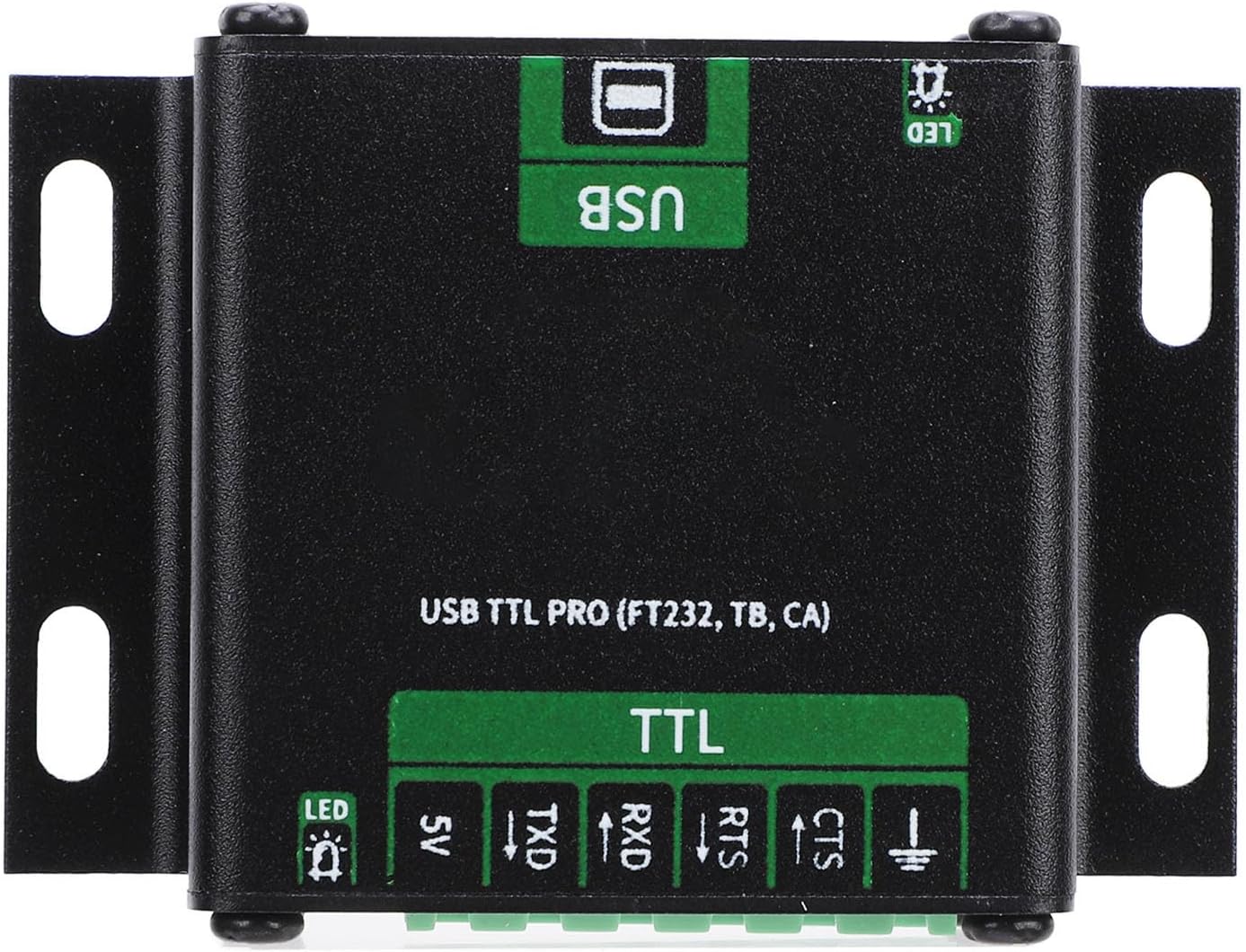 Industrial Grade USB TTL Serial Port Module with FT232 Chip, Isolated Circuits, Overcurrent Protection, 300bps to 3Mbps Baud Rate Support