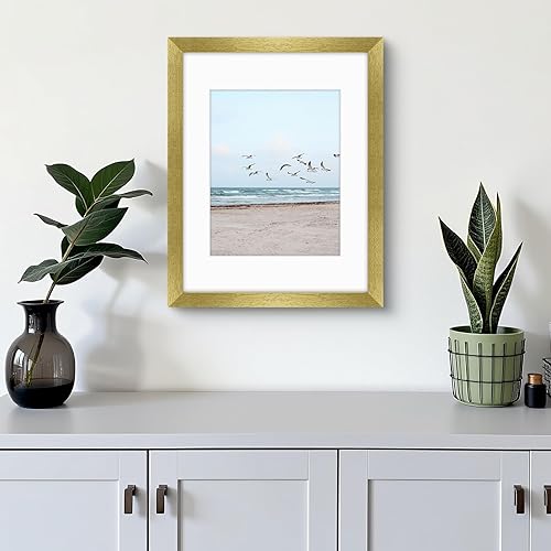 Vista 200 de Frametory, Los marcos de 16 x 20 pulgadas muestran imágenes de 11 x 14 pulgadas con paspartú o fotos de 16 x 20 pulgadas sin paspartú, vidrio Plata