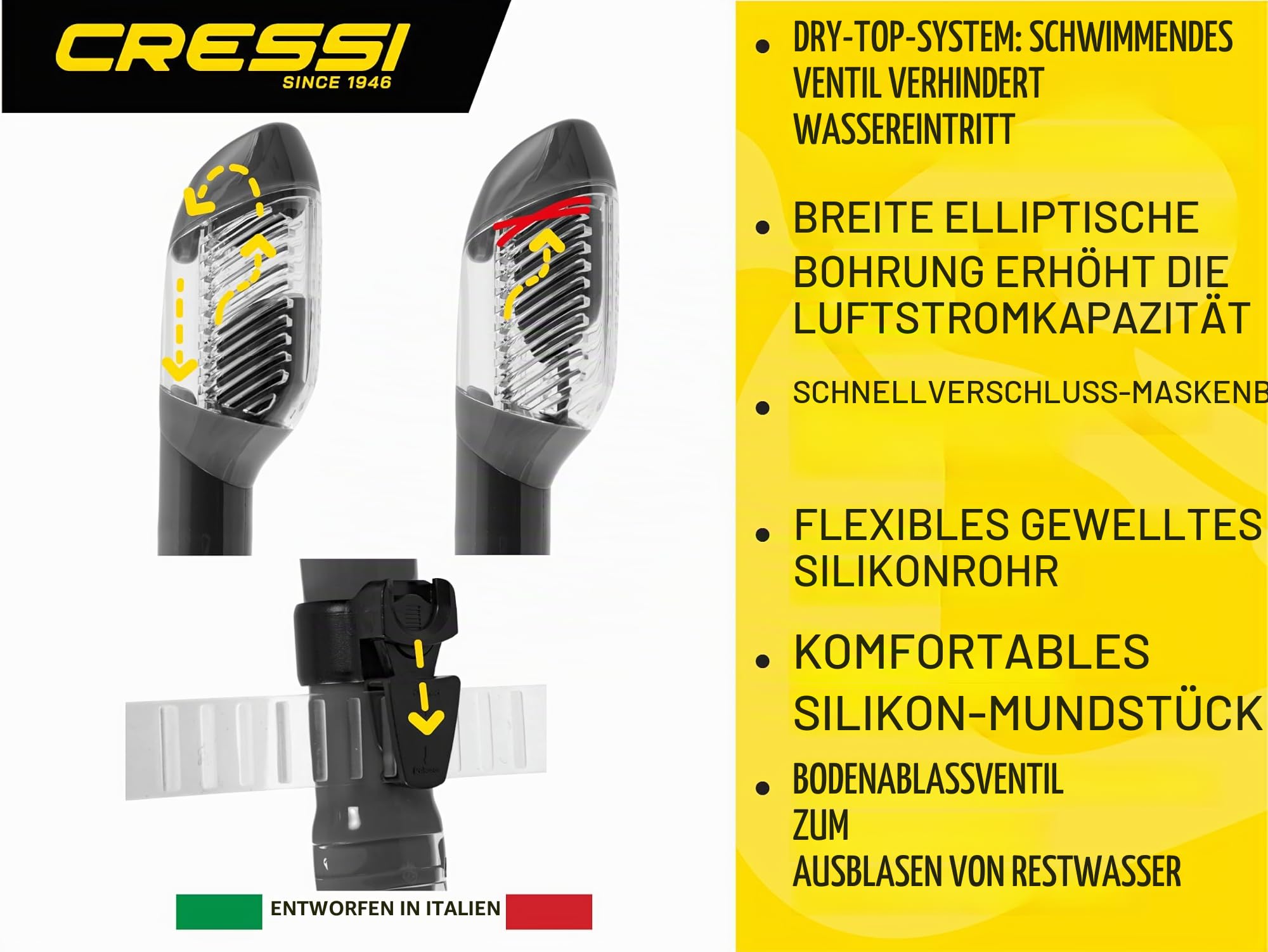 Cressi Supernova Dry, black/black